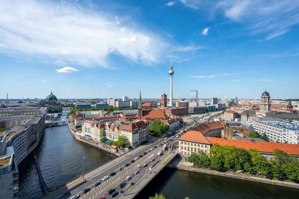 Berlin Zentrum mit Blick auf Fernsehturm